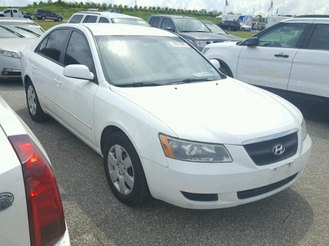 5NPET46C38H387776 - 2008 HYUNDAI SONATA GLS WHITE photo 1