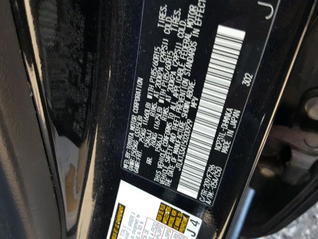 JTLKT334150200929 - 2005 TOYOTA SCION XB Negro foto 10