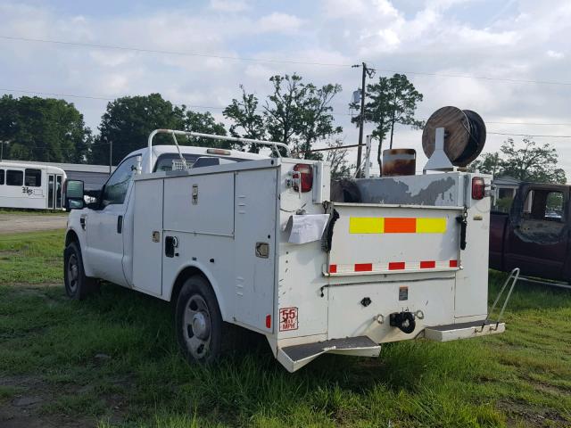 1FDWF30578EC94187 - 2008 FORD F350 SRW S WHITE photo 3