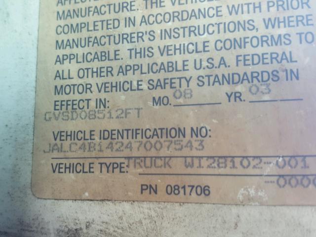 JALC4B14247007543 - 2004 ISUZU NPR 双色 照片 10