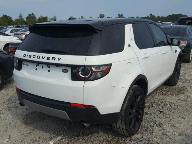 SALCR2BGXFH526938 - 2015 LAND ROVER DISCOVERY WHITE photo 4