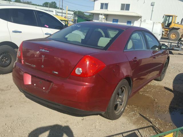 1G2ZA5E09A4132263 - 2010 PONTIAC G6 MAROON photo 4