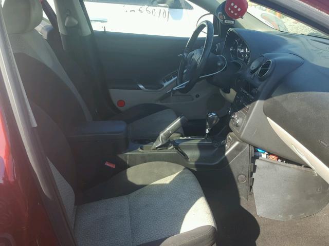 1G2ZA5E09A4132263 - 2010 PONTIAC G6 MAROON photo 5
