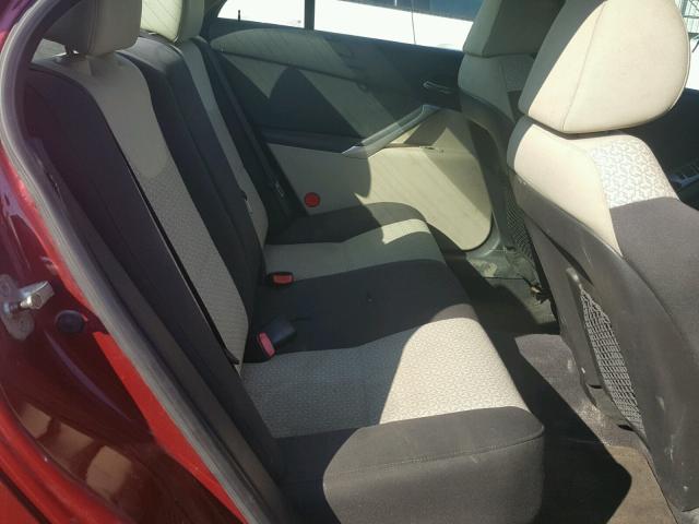 1G2ZA5E09A4132263 - 2010 PONTIAC G6 MAROON photo 6