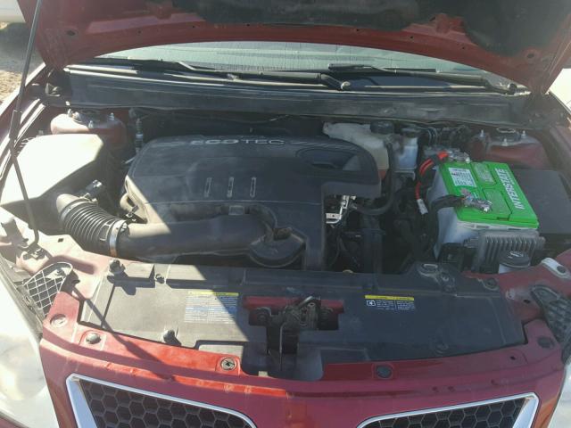 1G2ZA5E09A4132263 - 2010 PONTIAC G6 MAROON photo 7