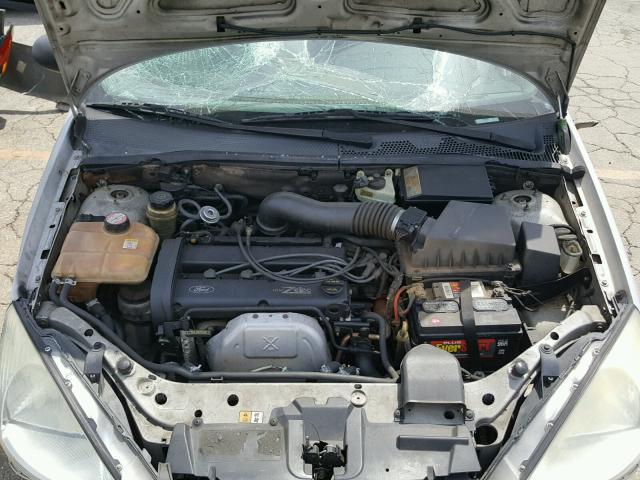 1FAFP38321W377598 - 2001 FORD FOCUS ZTS SILVER photo 7
