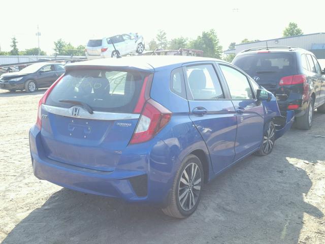 3HGGK5H85FM763946 - 2015 HONDA FIT EX BLUE photo 4