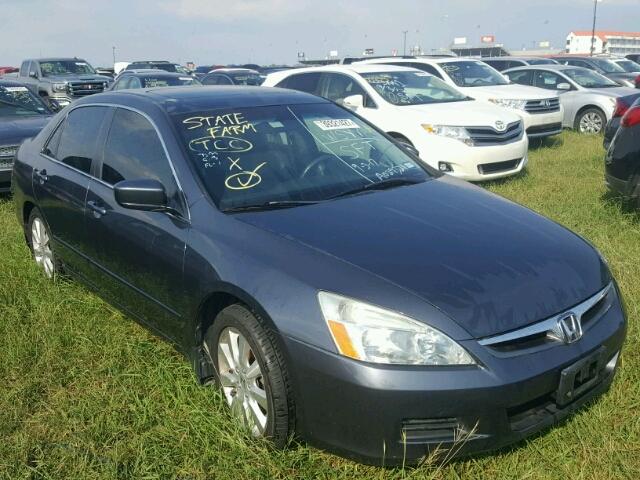 1HGCM66527A029321 - 2007 HONDA ACCORD GRAY photo 1