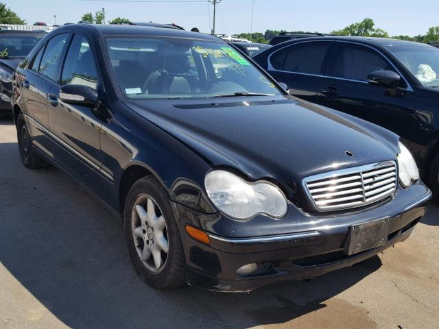 WDBRF61J03F328602 - 2003 MERCEDES-BENZ C 240 BLACK photo 1