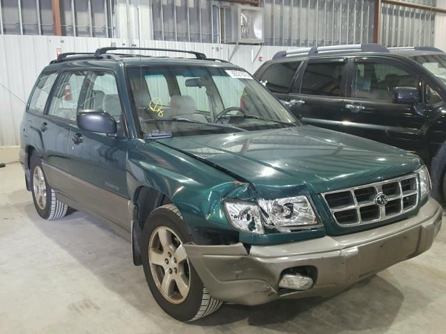 JF1SF6556WG760020 - 1998 SUBARU FORESTER S GREEN photo 1