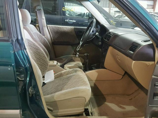 JF1SF6556WG760020 - 1998 SUBARU FORESTER S GREEN photo 5