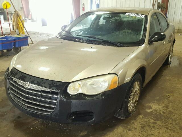 1C3AL46XX4N252987 - 2004 CHRYSLER SEBRING LX GOLD photo 2