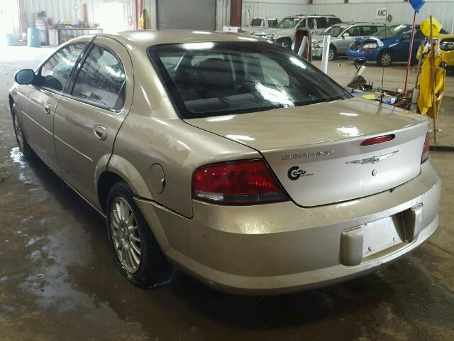 1C3AL46XX4N252987 - 2004 CHRYSLER SEBRING LX GOLD photo 3