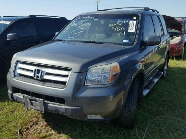 5FNYF28787B035542 - 2007 HONDA PILOT EXL GRAY photo 2