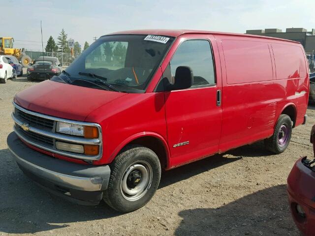 1GCFG25MXY1243897 - 2000 CHEVROLET EXPRESS G2 RED photo 2