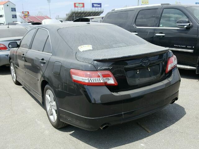 4T1BF3EKXBU163507 - 2011 TOYOTA CAMRY BASE BLACK photo 3