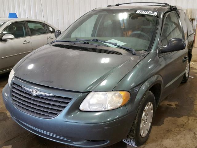 1C4GJ45333B106621 - 2003 CHRYSLER VOYAGER LX GREEN photo 2