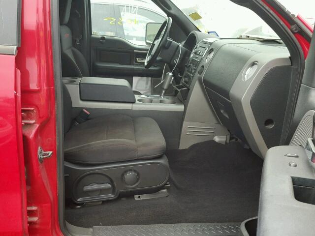 1FTRW02W78KD54279 - 2008 FORD F150 أحمر صورة 5