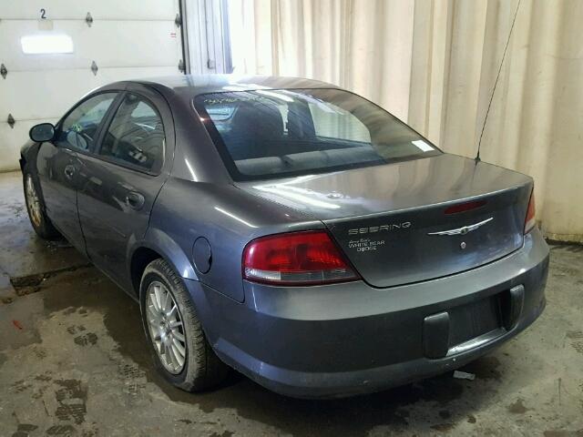 1C3EL46J85N530784 - 2005 CHRYSLER SEBRING GRAY photo 3