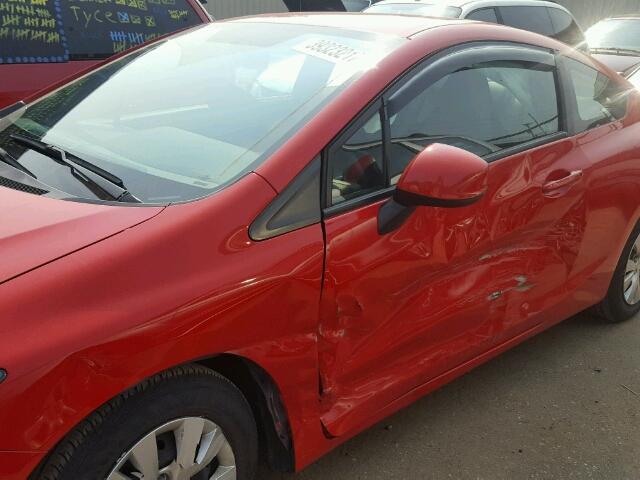 2HGFG3B5XCH550842 - 2012 HONDA CIVIC RED photo 9