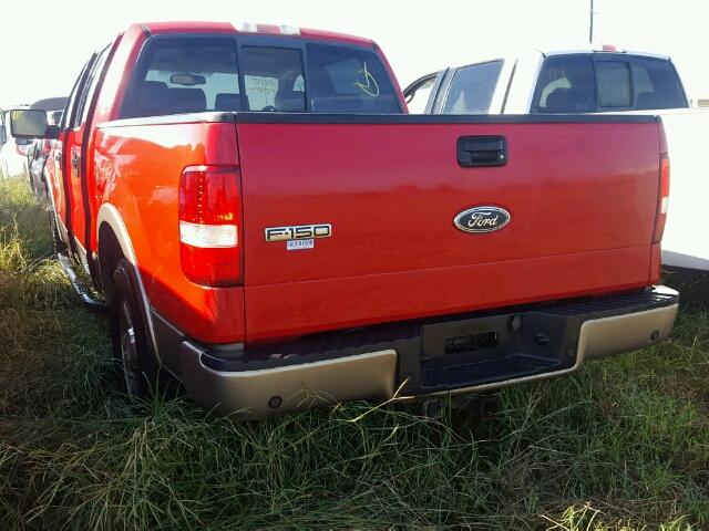 1FTPW12515KB72576 - 2005 FORD F150 SUPER RED photo 3