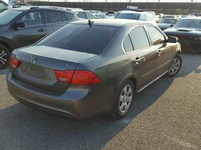 KNAGE228995322485 - 2009 KIA OPTIMA LX BROWN photo 4