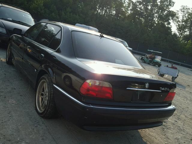 WBAGH83451DP31793 - 2001 BMW 740 IL BLACK photo 3