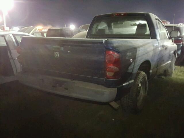 1D7HA16K38J235437 - 2008 DODGE RAM 1500 BLUE photo 4