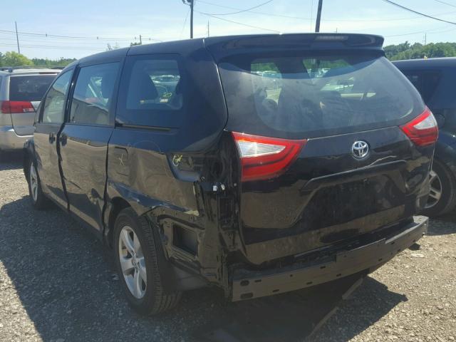 5TDZK3DCXFS562775 - 2015 TOYOTA SIENNA BAS BLACK photo 3