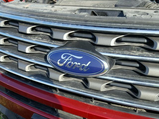 1FM5K7B83GGB41413 - 2016 FORD EXPLORER RED photo 1