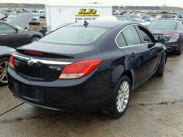 W04GP5ECXB1073068 - 2011 BUICK REGAL BLACK photo 4