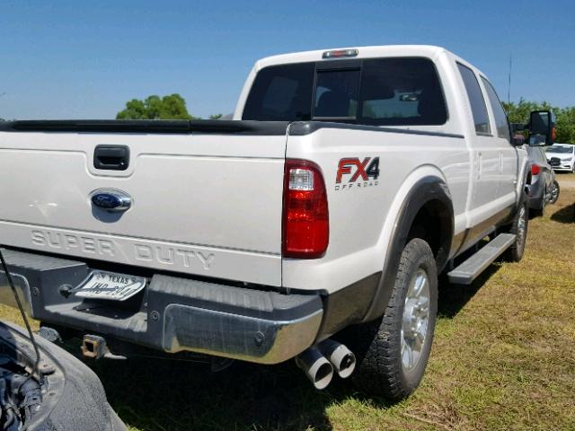 1FT7W2BT2GEA43090 - 2016 FORD F250 SUPER WHITE photo 4