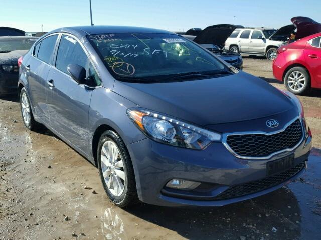 KNAFX4A83F5358882 - 2015 KIA FORTE GRAY photo 1