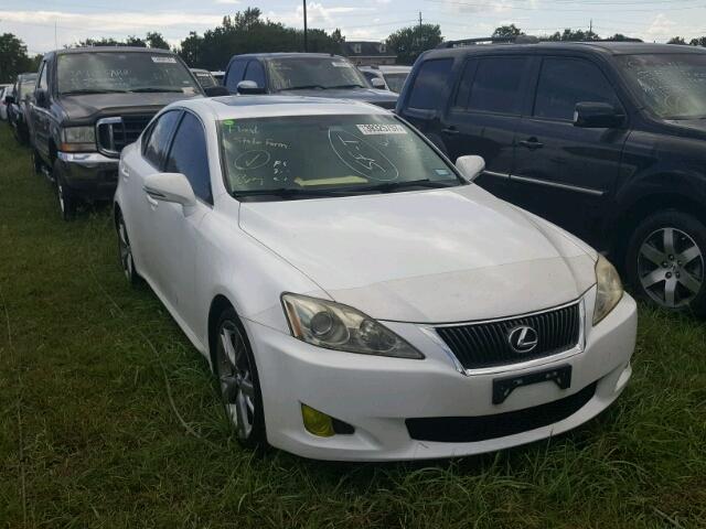 JTHBK262492083018 - 2009 LEXUS IS WHITE photo 1