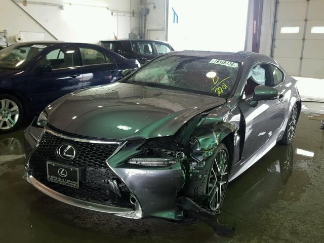 JTHSM5BC0G5002201 - 2016 LEXUS RC 300 GRAY photo 2