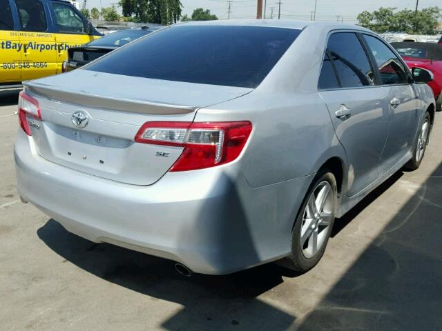 4T1BF1FKXDU240091 - 2013 TOYOTA CAMRY L SILVER photo 4