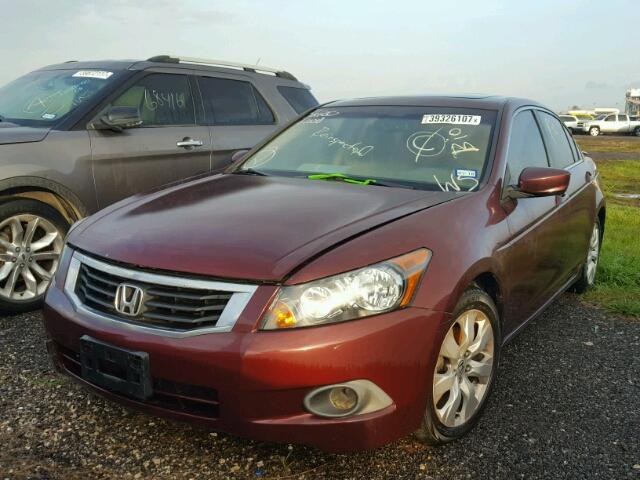 1HGCP2F86AA109755 - 2010 HONDA ACCORD MAROON photo 2