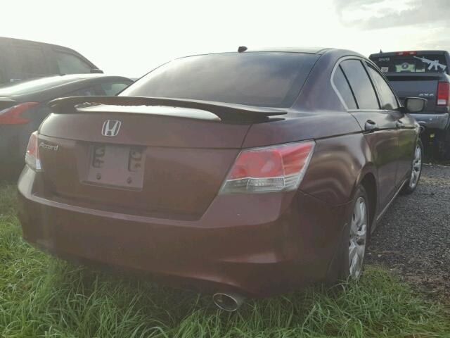 1HGCP2F86AA109755 - 2010 HONDA ACCORD MAROON photo 4