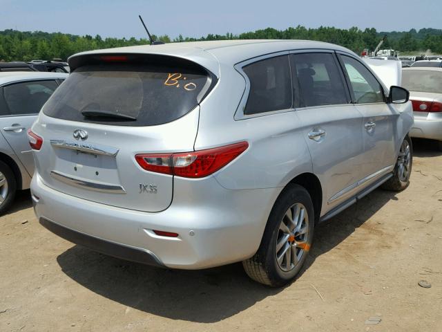 5N1AL0MM7DC316925 - 2013 INFINITI JX35 BASE SILVER photo 4