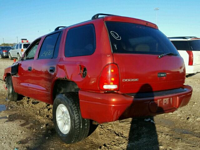 1B4HR28Y8XF522314 - 1999 DODGE DURANGO RED photo 3