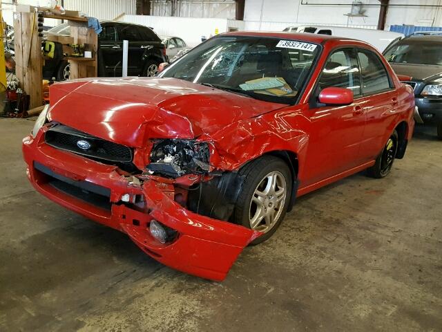 JF1GD67554H510882 - 2004 SUBARU IMPREZA RS RED photo 2