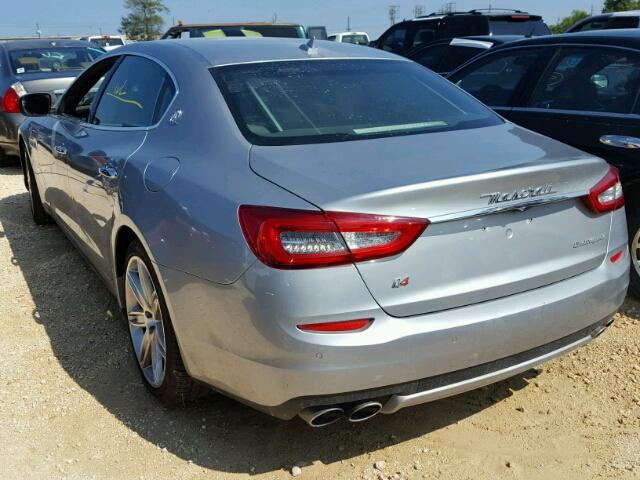 ZAM56RRA7E1076753 - 2014 MASERATI QUATTROPOR GRAY photo 3