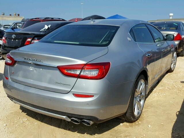 ZAM56RRA7E1076753 - 2014 MASERATI QUATTROPOR GRAY photo 4