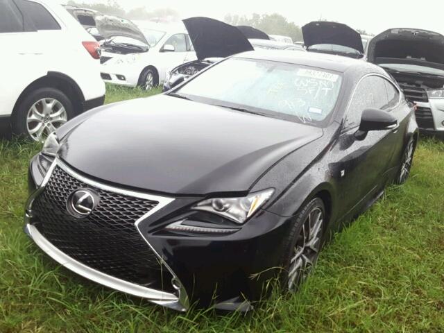 JTHHE5BC5F5009909 - 2015 LEXUS RC BLACK photo 2