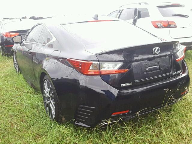 JTHHE5BC5F5009909 - 2015 LEXUS RC BLACK photo 3