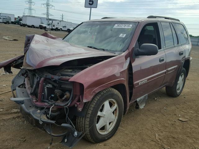 1GKDT13S232309946 - 2003 GMC ENVOY BURGUNDY photo 2