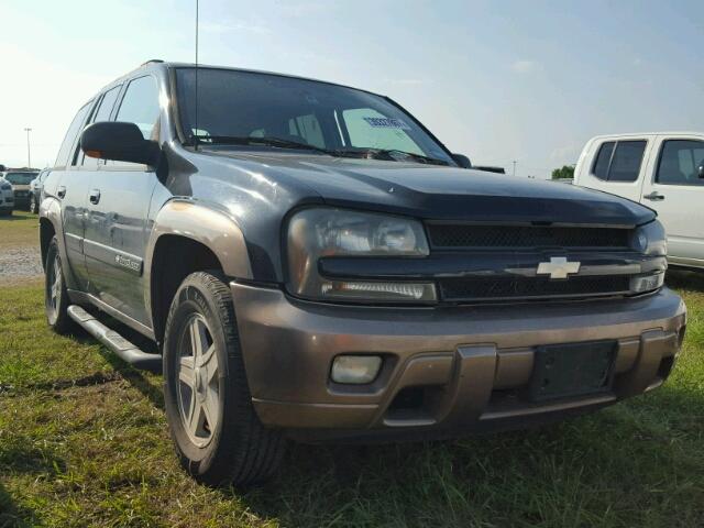 1GNDS13S222313371 - 2002 CHEVROLET TRAILBLAZE BLACK photo 1