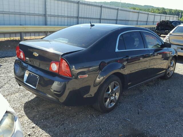 1G1ZH57B39F257127 - 2009 CHEVROLET MALIBU 1LT BLACK photo 4