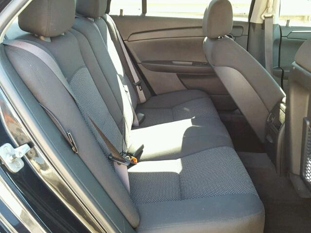 1G1ZH57B39F257127 - 2009 CHEVROLET MALIBU 1LT BLACK photo 6