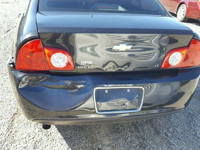1G1ZH57B39F257127 - 2009 CHEVROLET MALIBU 1LT BLACK photo 9